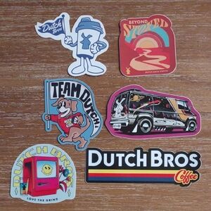 Dutch Bros Vibrant Sticker Collection
